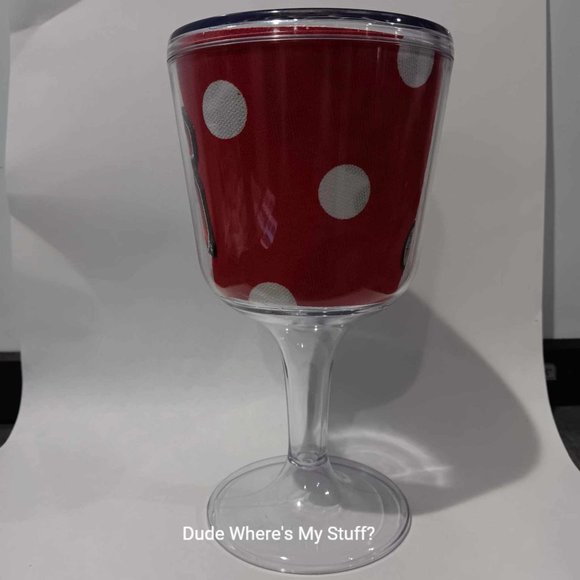 NC STATE WOLFPACK PLASTIC GOBLET - HOLDS 14 OUNCES - STANDS 7" TALL - EMBROIRDED - Picture 3 of 5